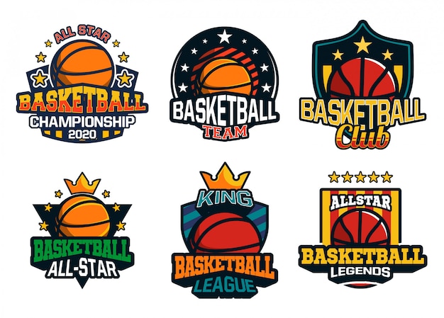 Colección de logotipos de baloncesto