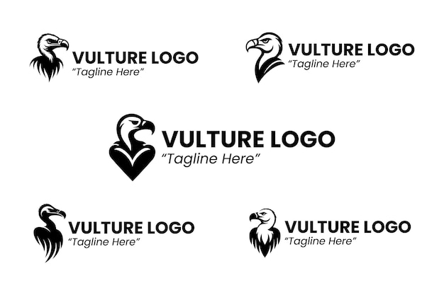 Colección de logotipos de buitre