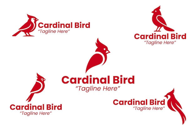 Colección de logotipos de Cardinal Red Bird