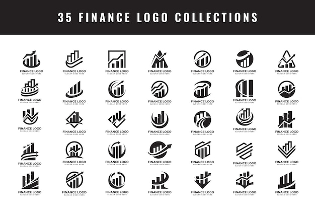 Colección de logotipos de contabilidad financiera