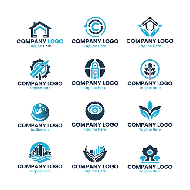 Colección de logotipos de la empresa