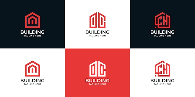 Colección de logotipos de empresas inmobiliarias