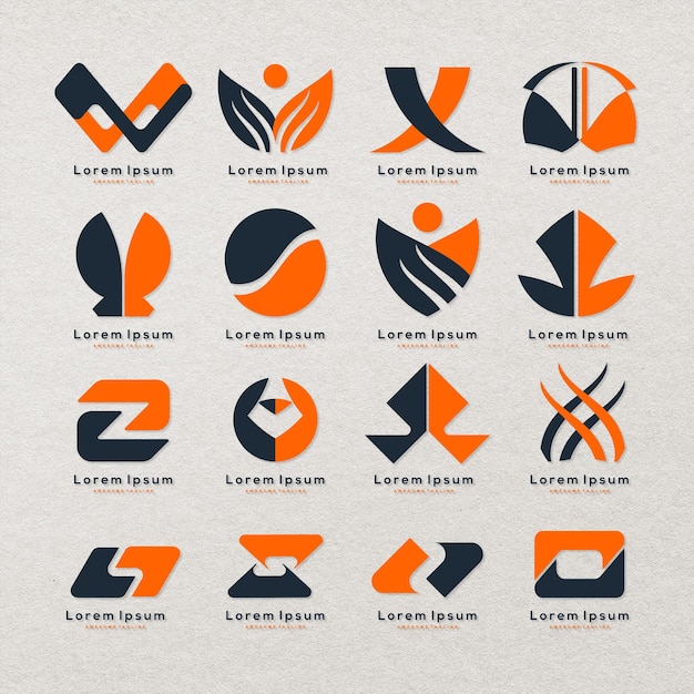 Colección de logotipos de empresas vectoriales gratis