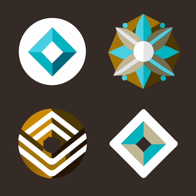 Colección de logotipos geométricos