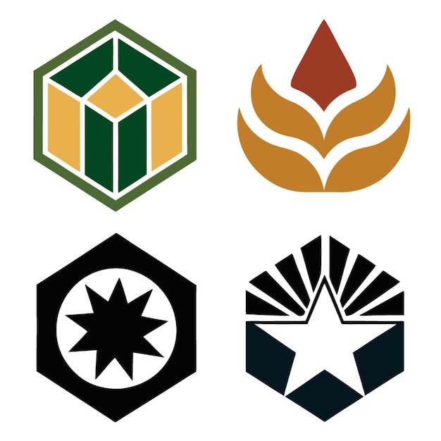 Colección de logotipos geométricos