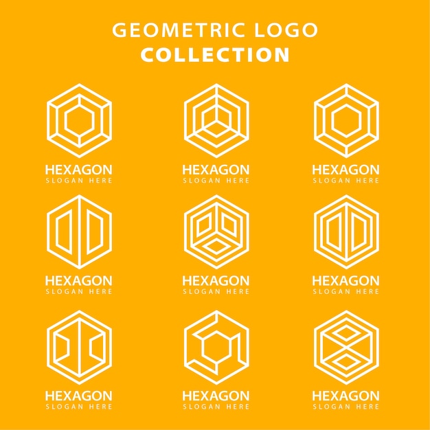 Colección de logotipos geométricos