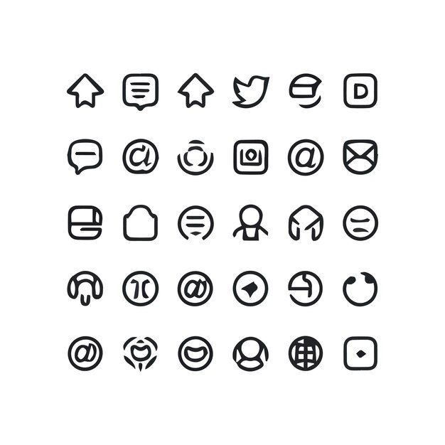 una colección de logotipos, incluido uno que dice x