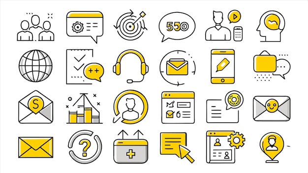 una colección de logotipos incluyendo una página web que dice lo mejor