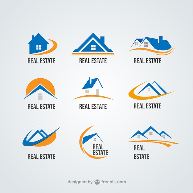 Colección de logotipos de inmobiliaria