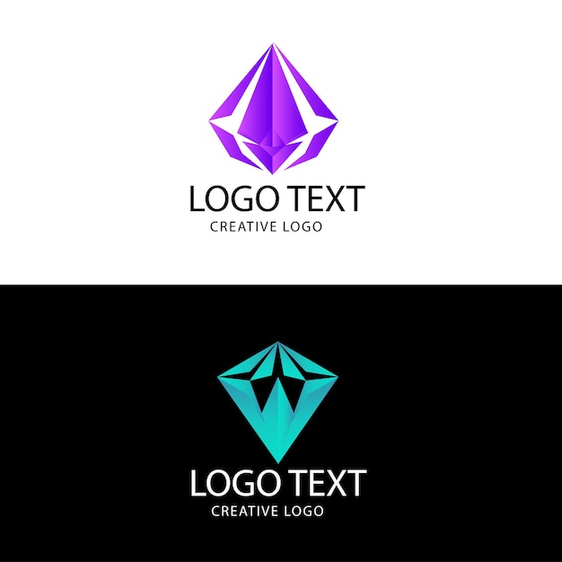 Colección de logotipos de joyería abstracta de vector libre