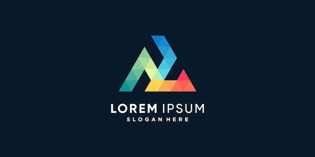 Colección de logotipos de letras creativas con la inicial A Premium Vector parte 2