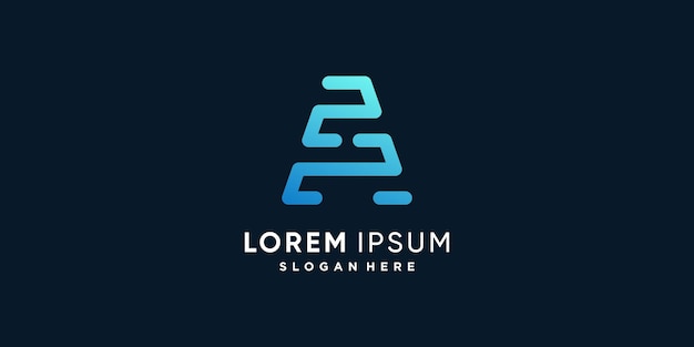 Colección de logotipos de letras creativas con la inicial A Premium Vector parte 3