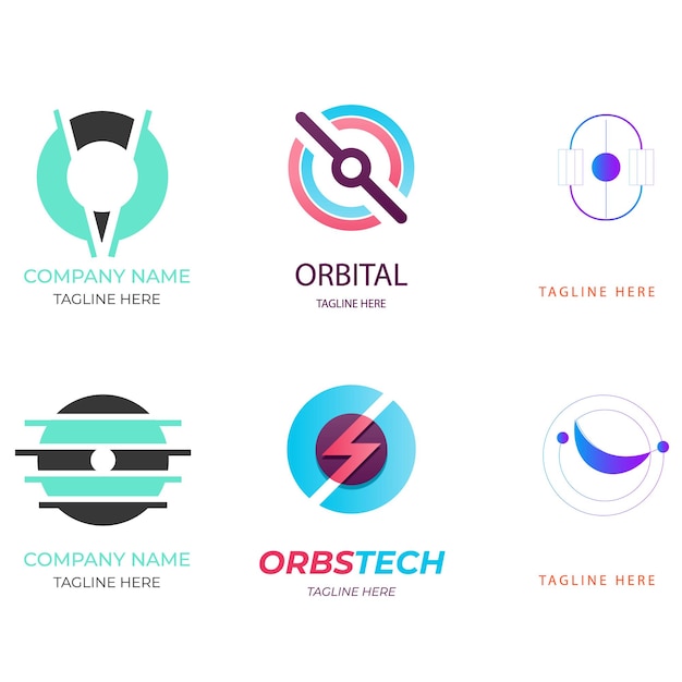 Colección de logotipos de las letras O Premium Vector