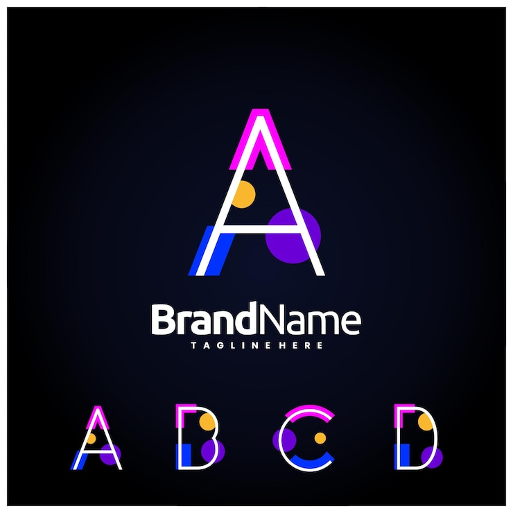 Vector colección de logotipos de letras simles
