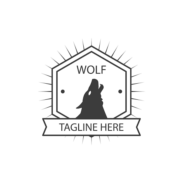 Colección de logotipos de lobos vectoriales gratis
