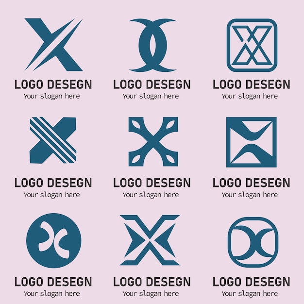 una colección de logotipos para los logotipos de la empresa