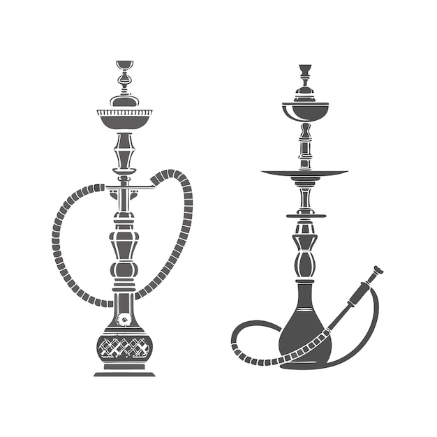 Colección de logotipos de narguile elegantes y modernos