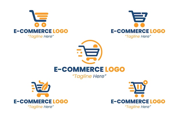 Colección de logotipos de las plataformas de comercio electrónico