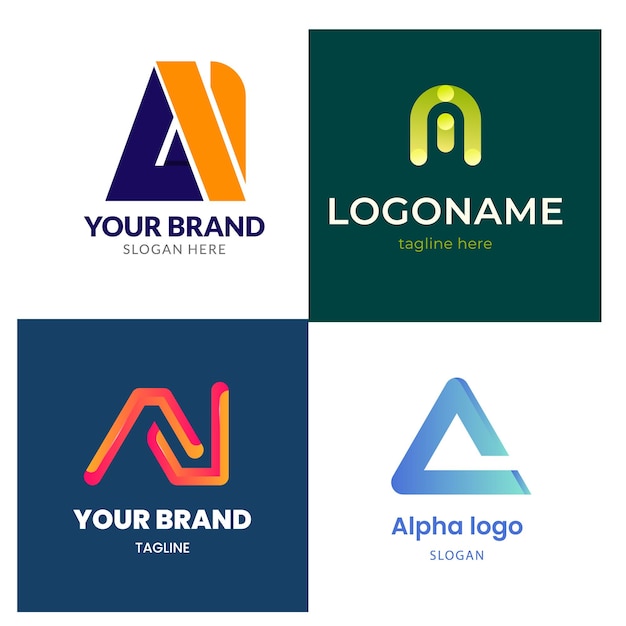 Una colección de logotipos que incluye un logotipo para su marca.