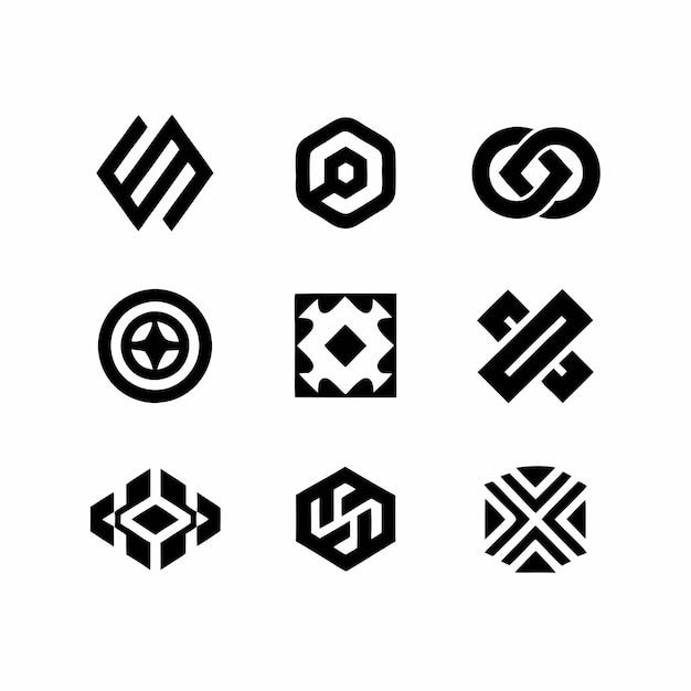 una colección de logotipos que incluyen una cruz y una cruz