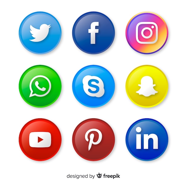 Colección de logotipos de redes sociales