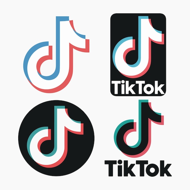 Colección de logotipos Tiktok