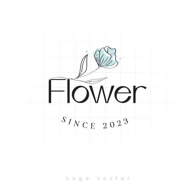 Vector colección de logotipos vectoriales gratis para floristería de bodas