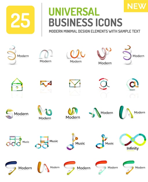 Colección de logotipos vectoriales
