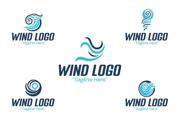 Colección de logotipos de viento