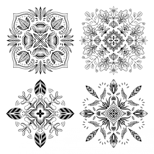 Vector colección mandala