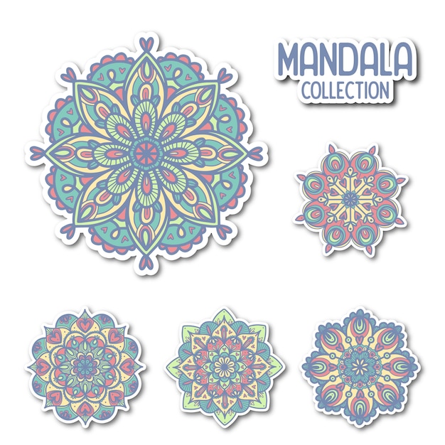 Vector colección de mandala