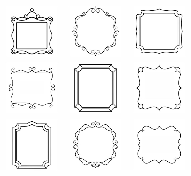 colección de marcos vectoriales