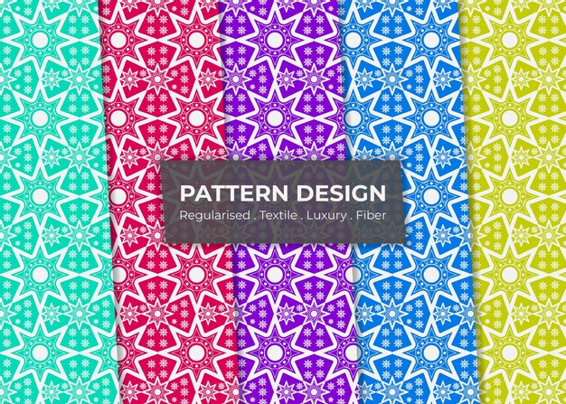 Colección de mejores patrones geométricos planos de Halloween Diseño plano patrón clásico de argyle