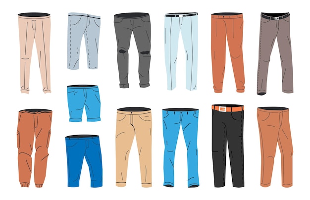 Colección de modelos de jeans masculinos