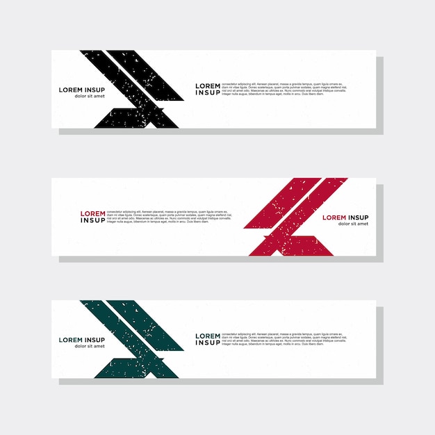 colección moderna abstracta de plantilla de banner web