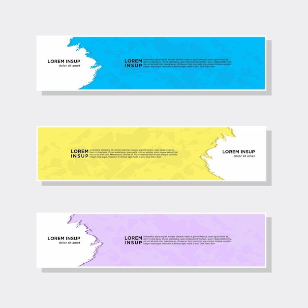 colección moderna abstracta de plantilla de banner web