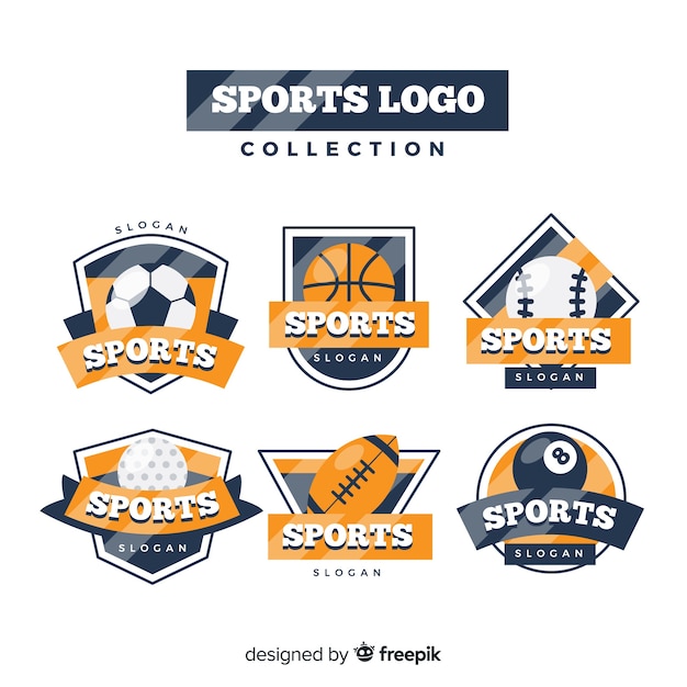 Vector colección moderna de logos de deporte