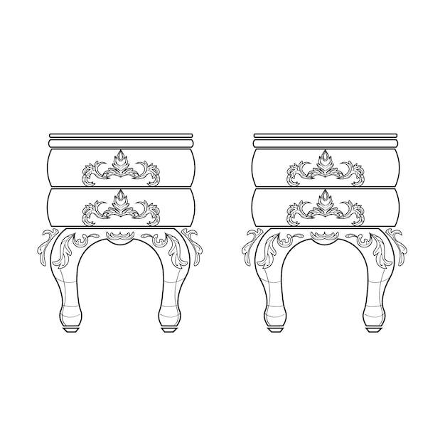 Colección de muebles elegantes