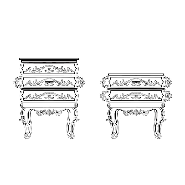 Colección de muebles lujosos
