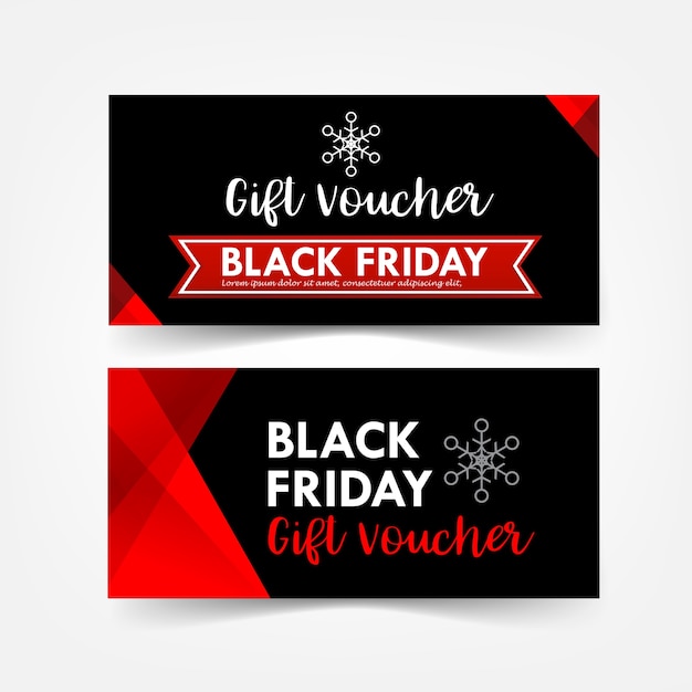 Colección de navidad negro viernes regalo vale etiqueta web banner promoción