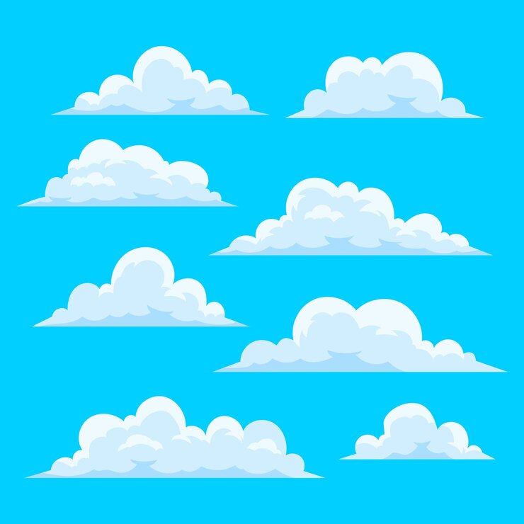 Colección nubes planas