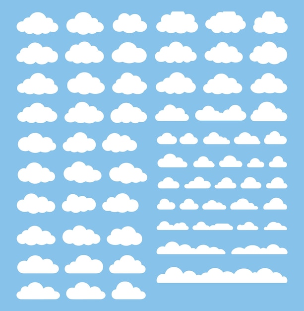 Una colección de nubes