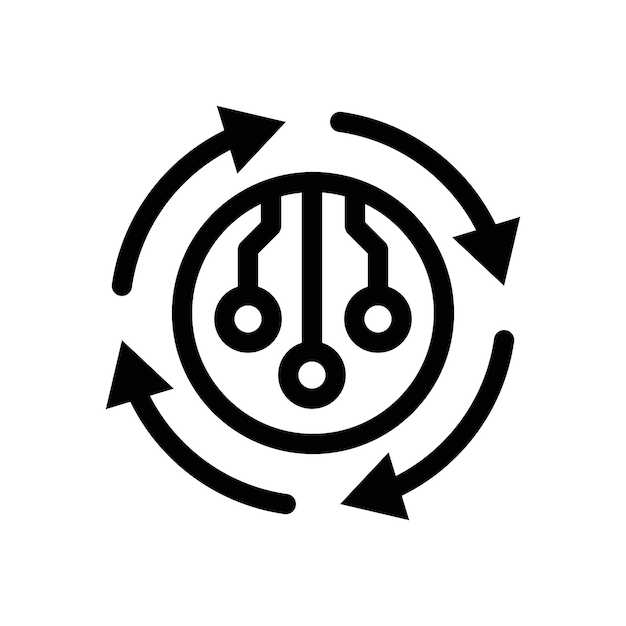Colección o paquete de conjunto de iconos de control autónomo