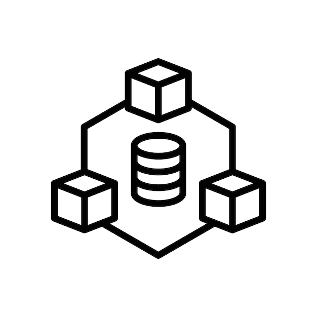 Colección o paquete de conjunto de iconos de grandes datos