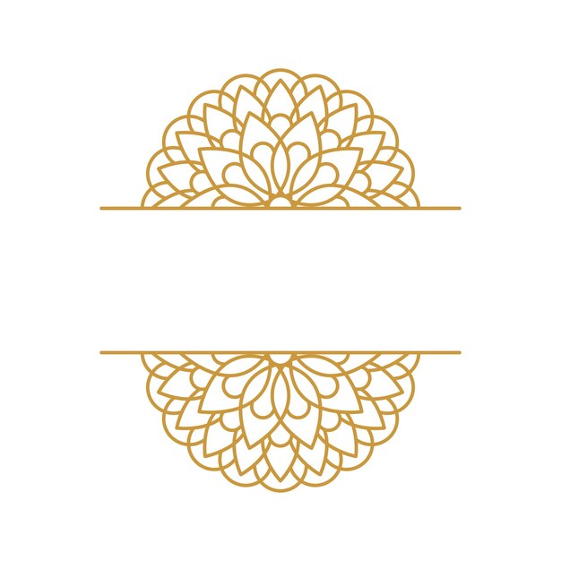 Colección de oro del elemento de diseño de Mandala