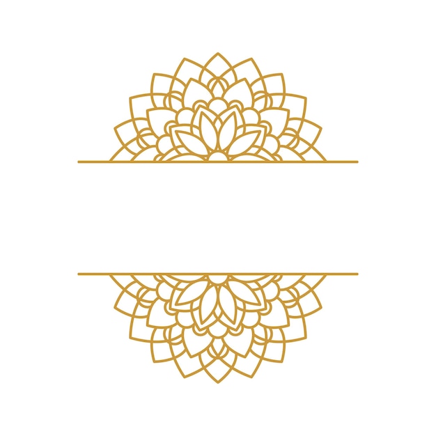Colección de oro del elemento de diseño de Mandala