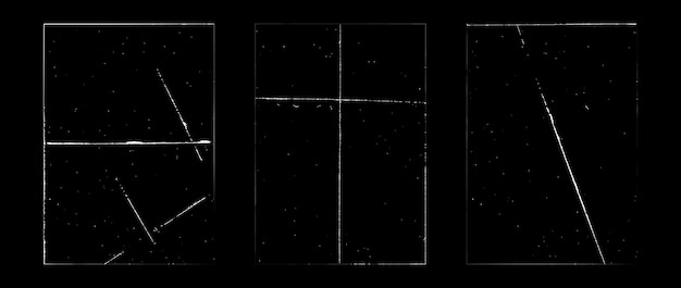 Colección de papel plegado grunge Conjunto de superposición de textura de fotocopia áspera