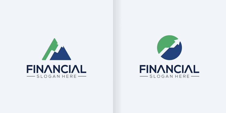 Colección de paquetes de vectores de plantilla de logotipo profesional financiero para empresa o agencia