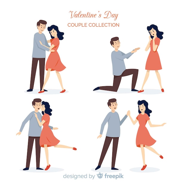 Colección de parejas de san valentín