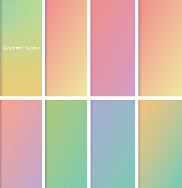 Colección pastel degradado